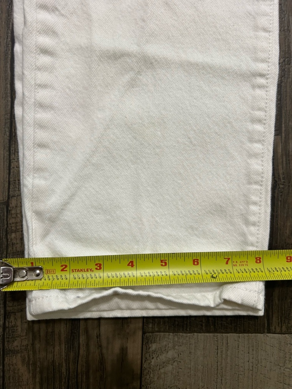 Levi’s Premium Wedgie Straight Jeans White High Rise W29 L28 100% Cotton - Picture 7 of 8